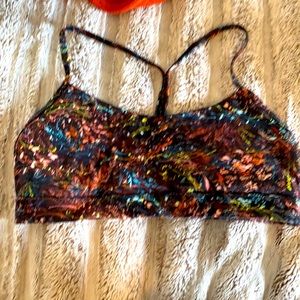Multicolored sports bra